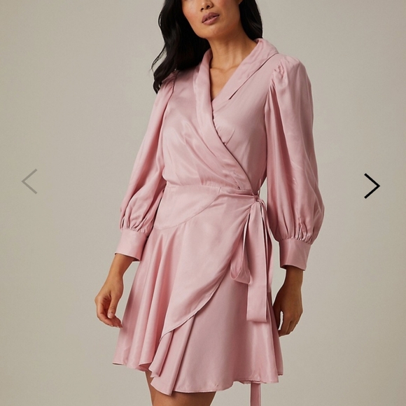 Hudson beautiful flatering light pink wrap dress size L - Picture 6 of 7